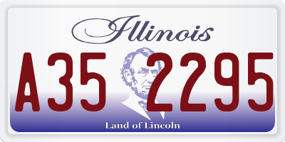 IL license plate A352295
