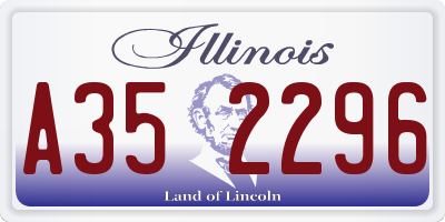 IL license plate A352296