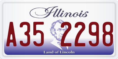 IL license plate A352298