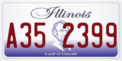 IL license plate A352399