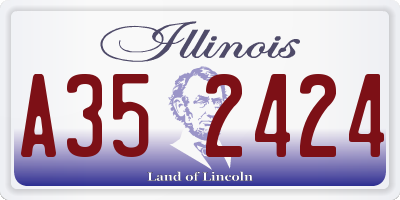 IL license plate A352424