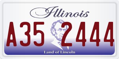IL license plate A352444