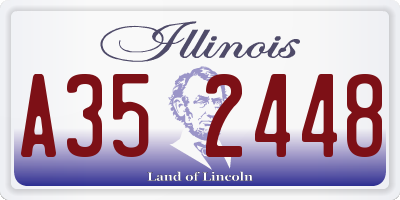 IL license plate A352448