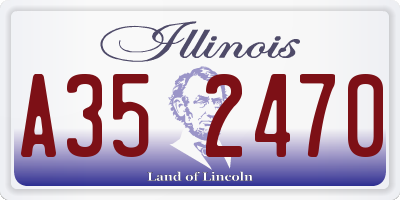 IL license plate A352470