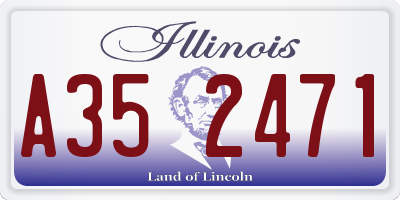 IL license plate A352471