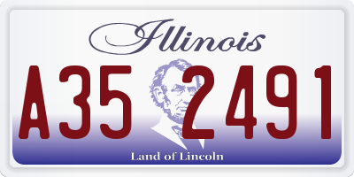 IL license plate A352491