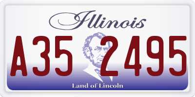 IL license plate A352495