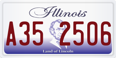 IL license plate A352506