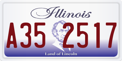 IL license plate A352517