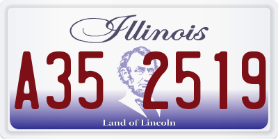 IL license plate A352519