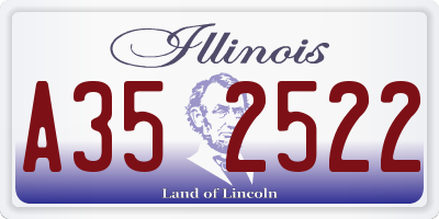 IL license plate A352522