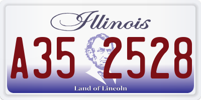 IL license plate A352528