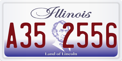 IL license plate A352556