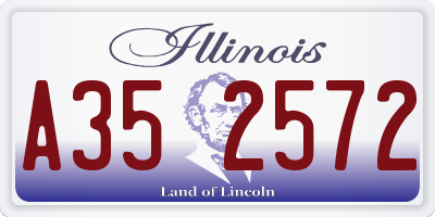 IL license plate A352572