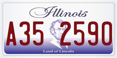 IL license plate A352590