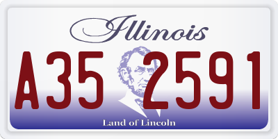 IL license plate A352591