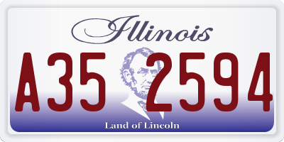 IL license plate A352594
