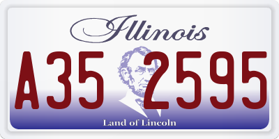 IL license plate A352595