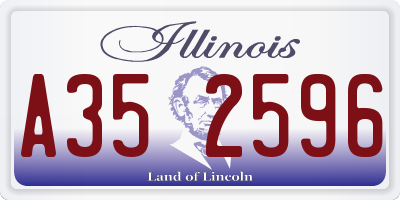 IL license plate A352596