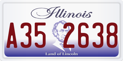 IL license plate A352638