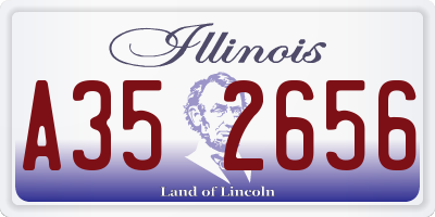 IL license plate A352656