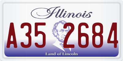 IL license plate A352684
