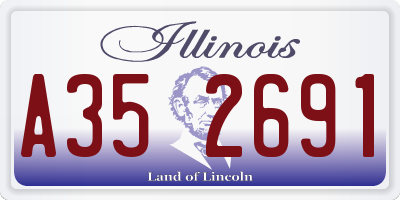IL license plate A352691