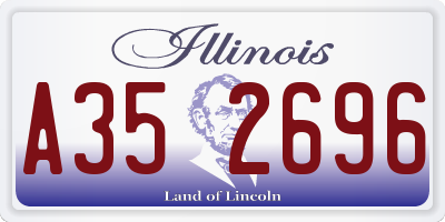 IL license plate A352696