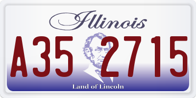 IL license plate A352715