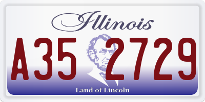IL license plate A352729