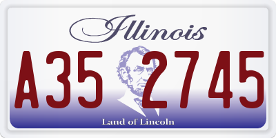 IL license plate A352745