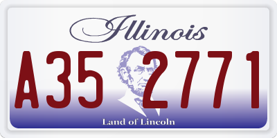 IL license plate A352771