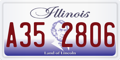 IL license plate A352806