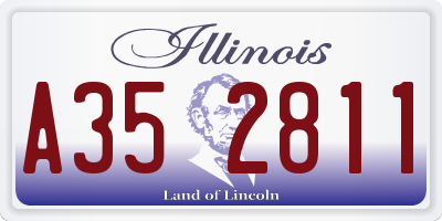 IL license plate A352811