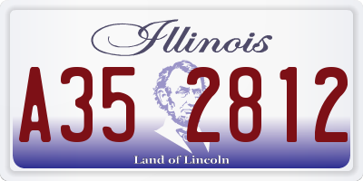 IL license plate A352812