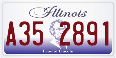 IL license plate A352891