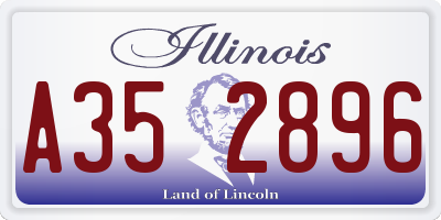 IL license plate A352896