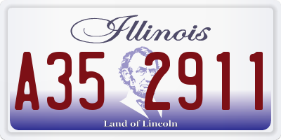 IL license plate A352911