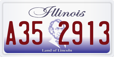 IL license plate A352913