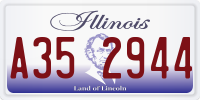 IL license plate A352944