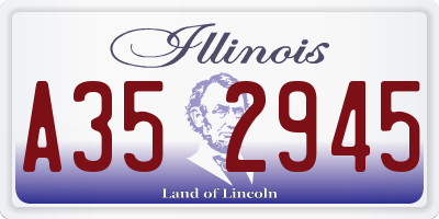 IL license plate A352945