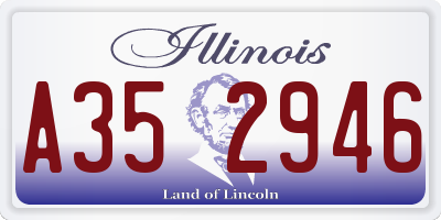 IL license plate A352946