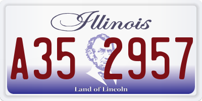 IL license plate A352957