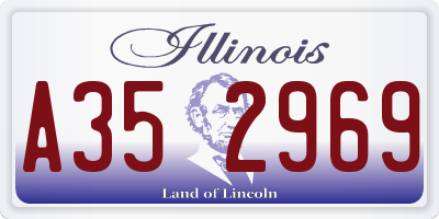 IL license plate A352969
