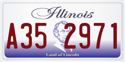 IL license plate A352971