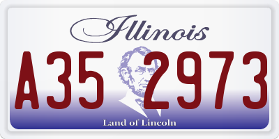 IL license plate A352973