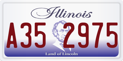 IL license plate A352975