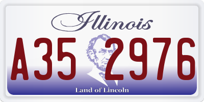 IL license plate A352976