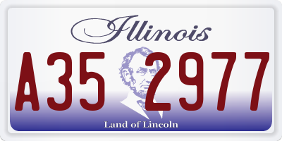 IL license plate A352977
