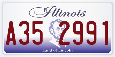 IL license plate A352991